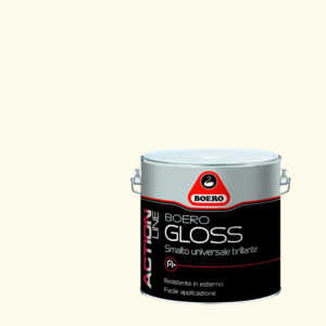 BOERO GLOSS – 0.5 Lt , 2 Lt – SMALTO UNIVERSALE BRILLANTE AL SOLVENTE Avorio perla