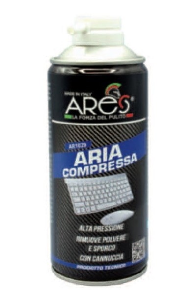 Aria Compressa Spray Bomboletta Pulire Tastiere PC ml.400
