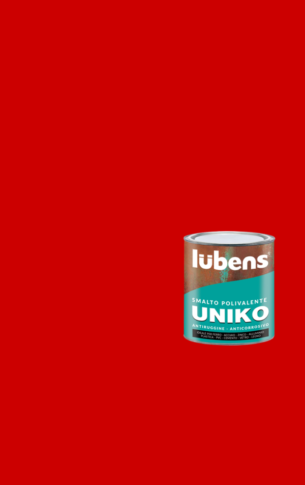 Alcas Uniko Smalto antiruggine polivalente di alta qualità Rosso Rubino